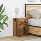 LED Bedside Cabinet Old wood 38 x 34 x 61 cm Engineered wood 874143