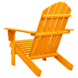 Garden Adirondack Chair Solid Fir Wood Orange 315878
