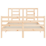 Bed Frame without Mattress Small Double Solid Wood 3194671