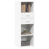 Highboard White 40x42.5x124 cm Engineered Wood 846159