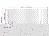 Welded Wire Fence 25 x 0.8 m PVC-Coated Steel Green 3336714