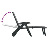 Folding Sun Lounger Polypropylene Green 318223