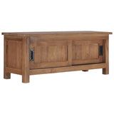 TV Cabinet 90x30x35 cm Solid Teak Wood 286275