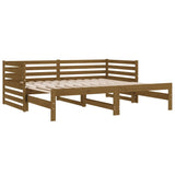 ZNTS Pull-out Day Bed without Mattress Honey Brown 2xcm 814672