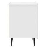 Bedside Cabinet High Gloss White 43 x 34.5 x 52 cm 894343
