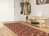 Rug Runner MARSA Multicolour 100 x 300 cm Polyester and PVC 42023274