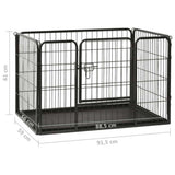 Puppy Playpen Steel 91.5x59x61 cm 170575