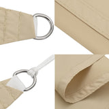 Sunshade Sail Oxford Fabric Triangular 5x7x7 m Beige 135182