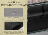 Raised Garden Bed Outdoor Elevated Wood Planter Box w/ PE Cover, Dark Grey T3398P313639