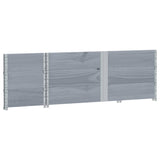 Pallet Collars 3 pcs Grey 150x50 cm Solid Wood Pine 3295380