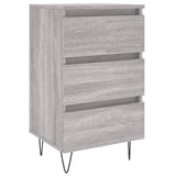 ZNTS Bedside Cabinet Grey Sonoma 40x35x69 cm Engineered Wood 826936