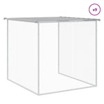 Chicken Cage with Roof Light Grey 1003x98x90 cm Galvanised Steel 3189058