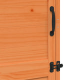 Garden Shed with Roof Brown 59.5 x 56 x 176.5 cm Solid Fir Wood 42033447