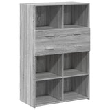 Highboard Grey Sonoma 80x42.5x124 cm Engineered Wood 3281390