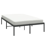 Metal Bed Frame without Mattress Black 120x200cm 350844