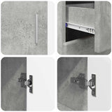 Sideboard with Shelf FLORIN Concrete Grey 88.5 x 30.5 x 73 cm 880314