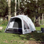 ZNTS Camping Tent Dome 3-Person White Blackout Fabric Quick Release 4004225