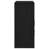 Sideboard with Drawer Black Oak 60 x 31 x 70 cm Engineered Wood 871417