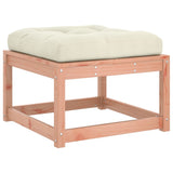 Garden Footstool with Cushions Solid Wood Douglas 844702