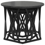 Nesting Side Table 3 pcs Black Oak Engineered Wood and Steel 868255