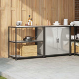 Kitchen Storage Set HATTEM 2 pcs Silver Galvanised Steel 3392657