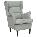 Armchair Light Grey Velvet 42012824