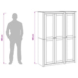 Wardrobe PANAMA Honey 131.5 x 50 x 185 cm Solid Pine Wood 42042133