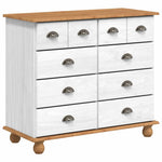 Chest of Drawer ASKIM White 91 x 40 x 79 cm Solid Pine wood 4105423