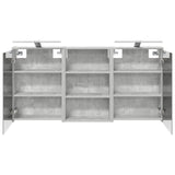Bathroom Cabinet Set 3 pcs 126 x 16 x 62.5 cm Engineered wood 3403835