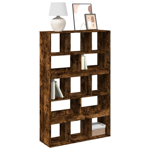 Bookcase Smoked Oak100x33x156.5 cm Engineered Wood 3309370