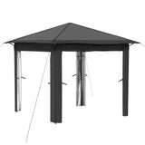 Gazebo without Sidewall 2.6 x 2.6 m Light Grey and Anthracite 42036802