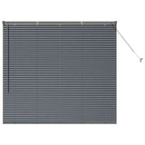 Venetian Blinds Manual Dark Grey 130 x 150 cm Aluminium 42006057