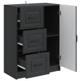 Sideboard with Drawer Black 66 x 34.5 x 87 cm Engineered Wood 895776