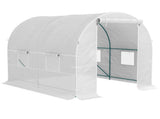 245 x 200cm Polytunnel Greenhouse - White T3398P320033