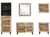Bathroom Cabinet Set with Drawer 5 pcs Solid Mango Wood 3310168