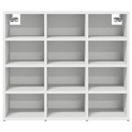 Shoe Cabinet with Shelf White 77.5 x 30 x 67 cm Engineered wood 808711