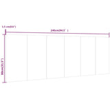 Wall Headboard Grey Sonoma Engineered Wood Medium Wall Headboard 816980