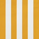 Retractable Awning 100x150 cm Yellow and White 145890