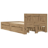 Bed Frame with Headboard Artisian Oak 80 x 200 cm 3429684