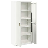 Storage Cabinet White 80 x 40 x180 cm Steel 3406189