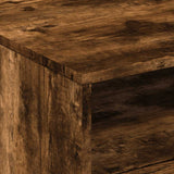 Coffee Table with LED Lights Smoked Oak 50x49x40 cm 839830