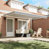 Automatic Retractable Awning Anthracite&White 400x300 cm 3216037