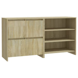 2 Piece Sideboard Sonoma Oak Engineered Wood 3098083