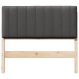 Upholstered Headboard with Headboard Brown and Dark Grey 100 cm 880194