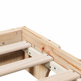 Bed Frame Solid Pine Wood 90 x 200 cm Solid pine wood 872878