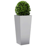 Garden Planter 35x35x75 cm Galvanised Steel 851090