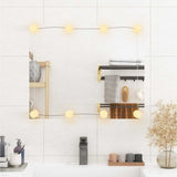 Wall Mirror with LED Lights 50x60 cm Glass Rectangle 3189155