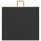 Paper Bags 250 pcs with Handles Black 54x15x49 cm 4101878