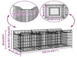 Gabion Raised Bed Silver 42033292