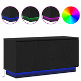 TV Cabinet Black Oak 100 x 38 x 49 cm Engineered Wood 869667